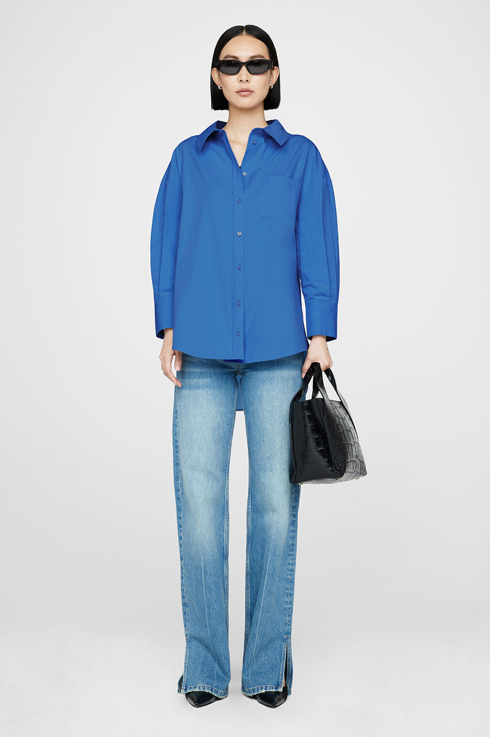 ANINE BING Mika Shirt - Electric Blue