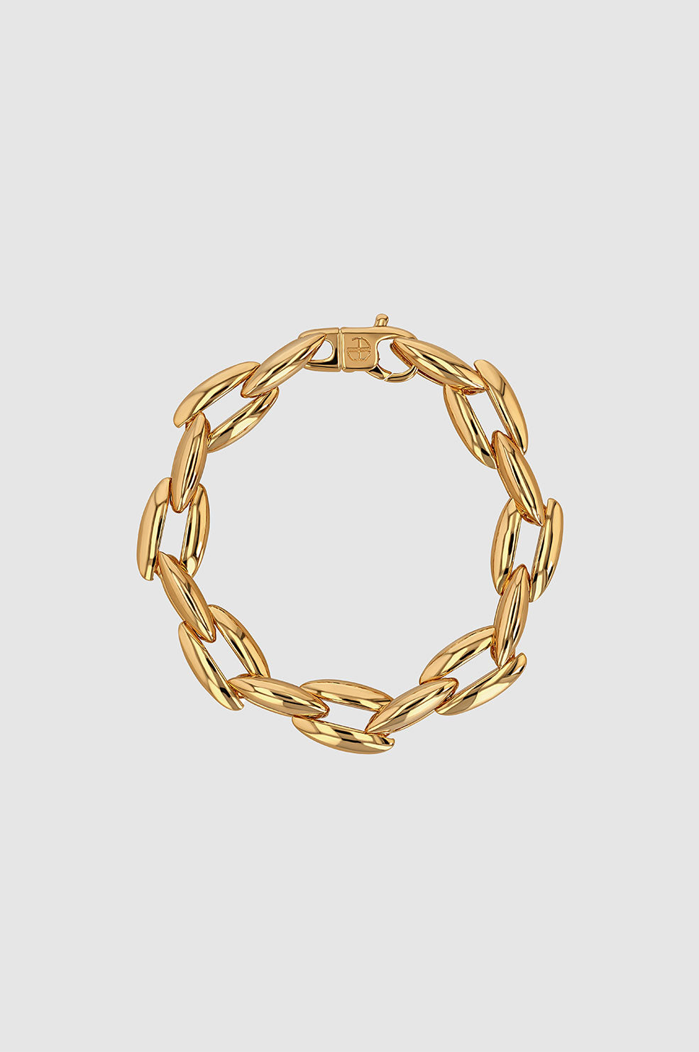 Oval Link Bracelet - Gold View 1