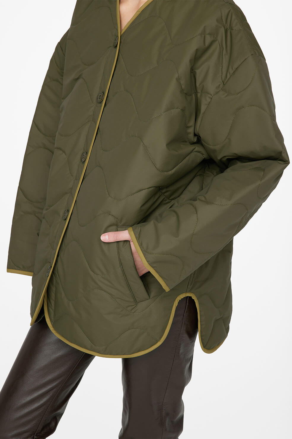 ANINE BING Paddington Raincoat - Dark Green