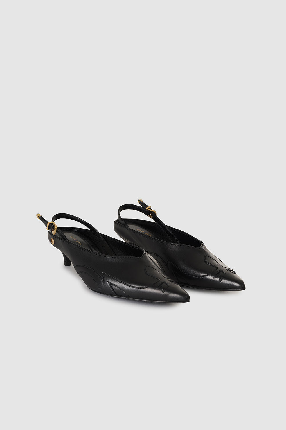 Rae Slingback Heels - Black View 3
