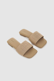 ANINE BING Ria Slides - Butterscotch Monogram