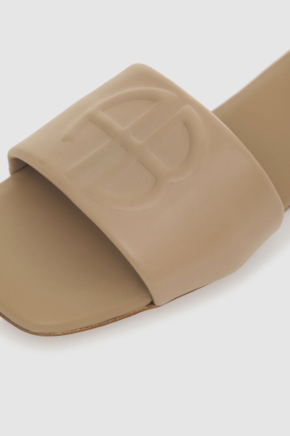 ANINE BING Ria Slides - Butterscotch Monogram