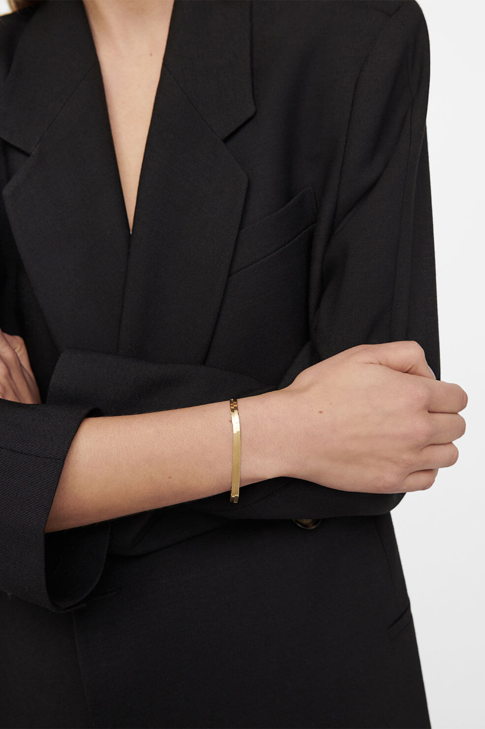 Ribbon Coil Bracelet - 14k Gold View 2
