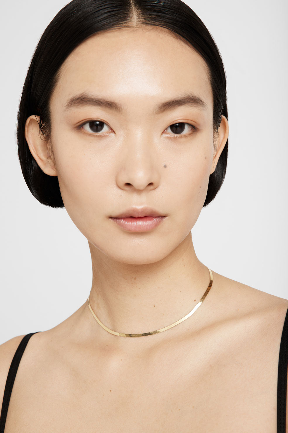Ribbon Coil Necklace - 14k Gold View 2