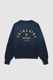 ANINE BING Rod Sweatshirt League - Washed Navy