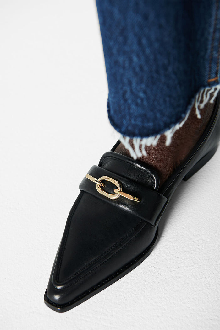 ANINE BING Selma Loafer - Black