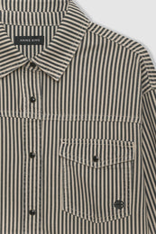 ANINE BING Sloan Shirt - Stripe - Detail View