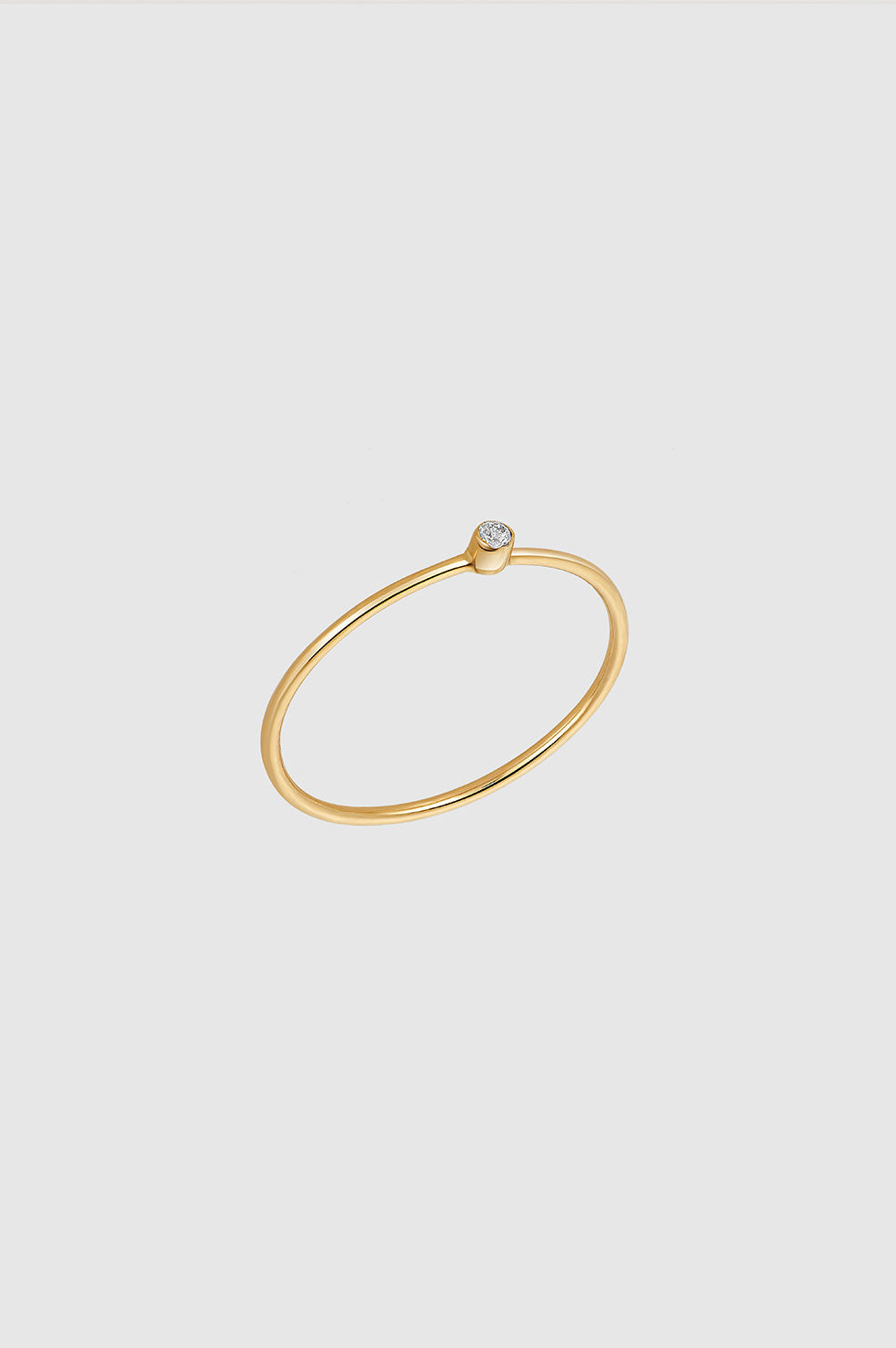 ANINE BING Stacking Ring With Diamond - Gold