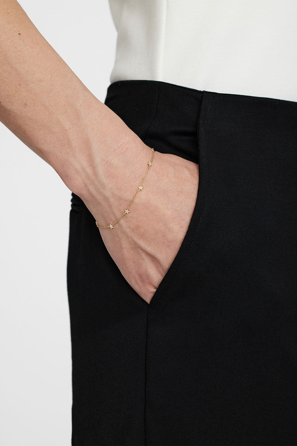 Star Charm Bracelet - 14k Gold View 2