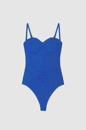 ANINE BING Via Bodysuit - Electric Blue