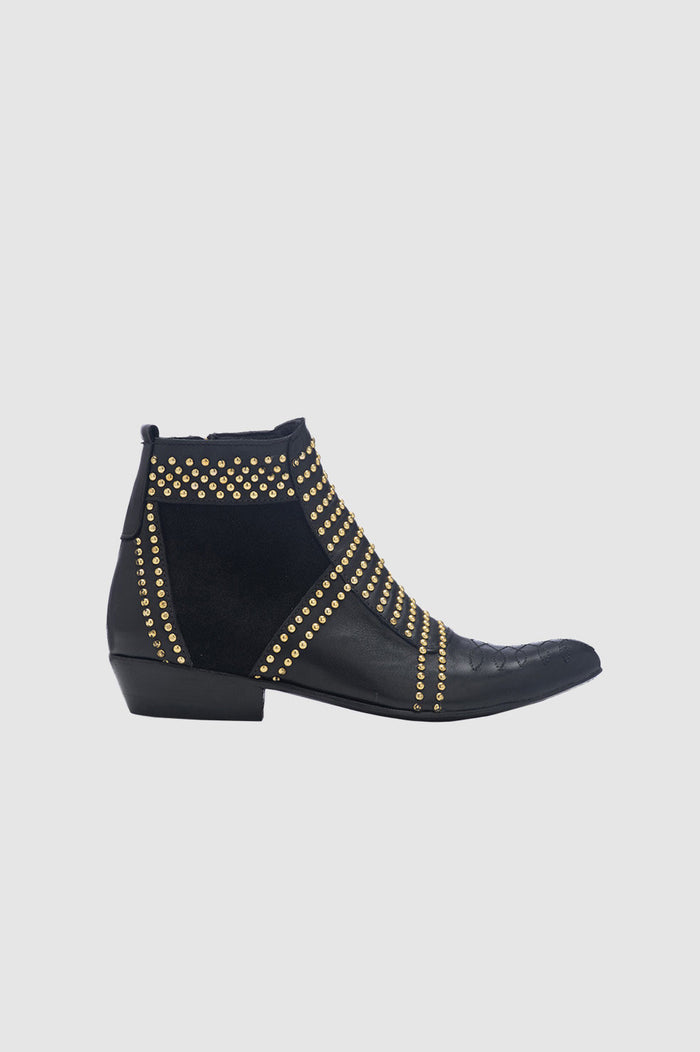ANINE BING Charlie Boots with Gold Studs