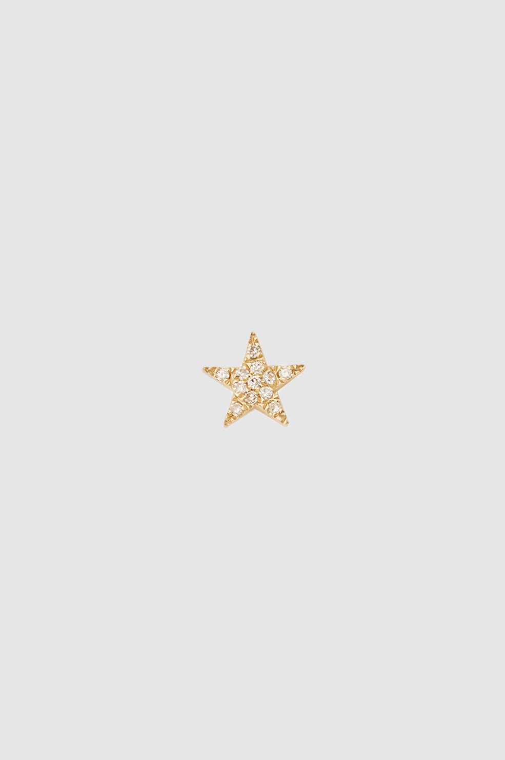 Diamond Star Stud - 14k Gold View 1