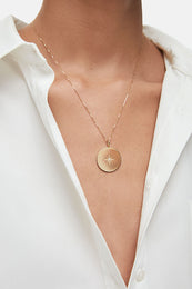 Disc with diamond Charm - ANINE BING