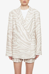 ANINE BING Kaia Blazer - Sand Zebra