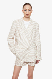 ANINE BING Kaia Blazer - Sand Zebra