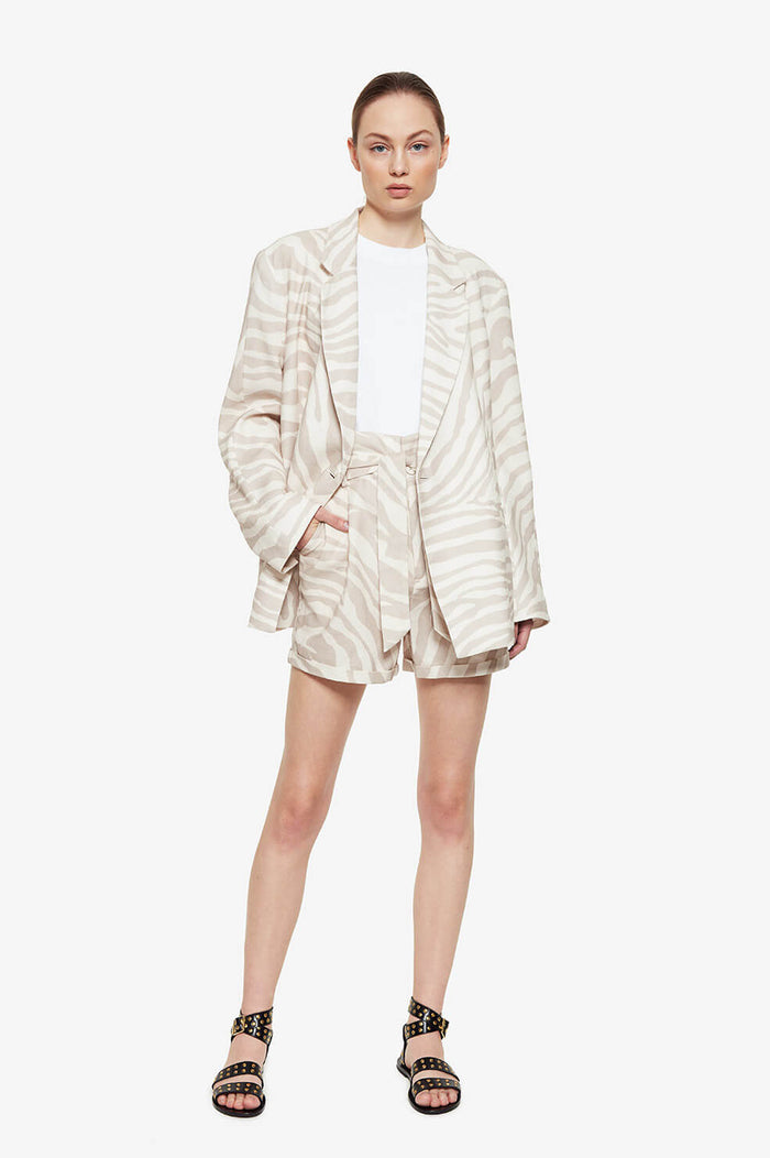 ANINE BING Kaia Blazer - Sand Zebra