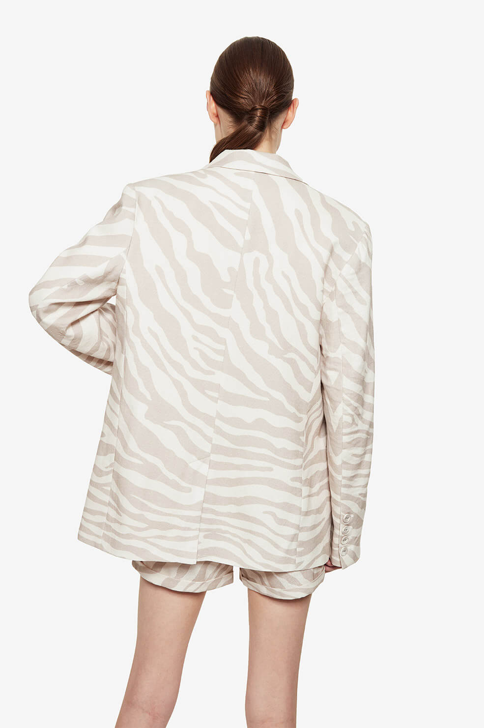 ANINE BING Kaia Blazer - Sand Zebra