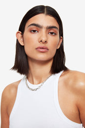 ANINE BING Link Necklace - Silver