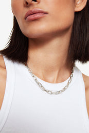 ANINE BING Link Necklace - Silver