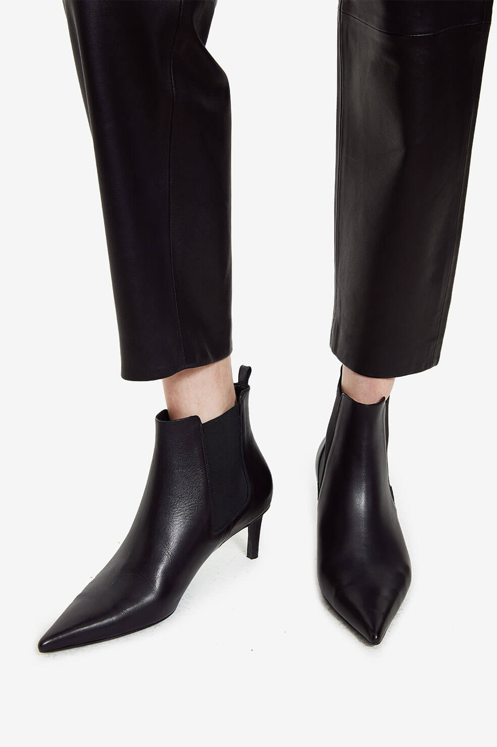 Stevie Boots - Black Leather