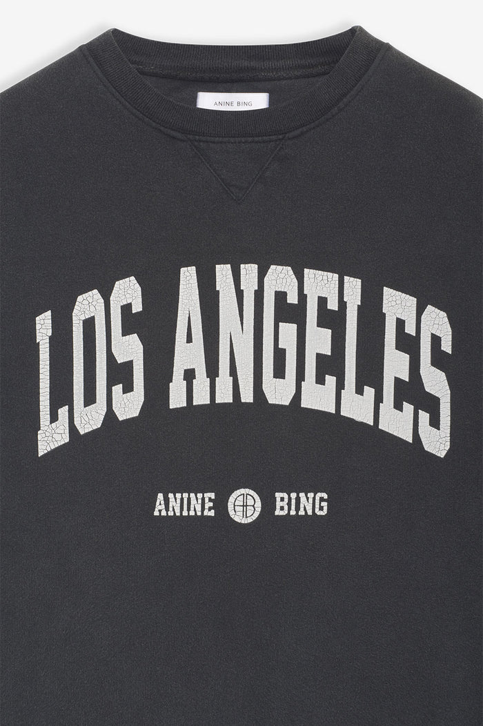 ANINE BING Ramona Sweatshirt Los Angeles - Washed Black