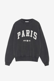 ANINE BING Ramona Sweatshirt University Paris - Washed Black